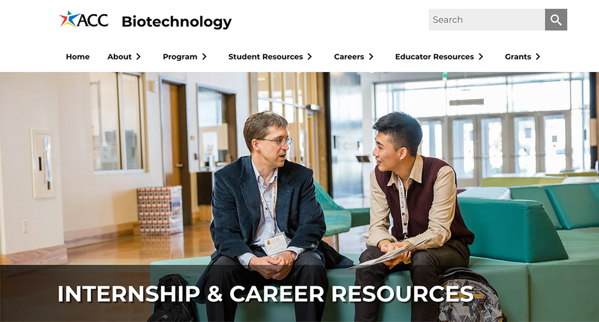 ACC Biotechnology Programs: Internship & Career Resources